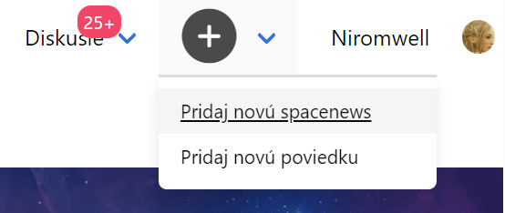 Pridanie Spacenews