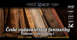 Českí vydavatelia fantastiky: diskusia a edičné plány I (Nerdspace #52)