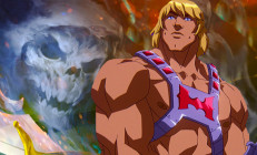 Masters of the Universe: Revolúcia - Reklamné - He-Man so Skeletorom v pozadí